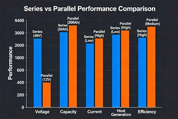 series vs parallel performance comparison