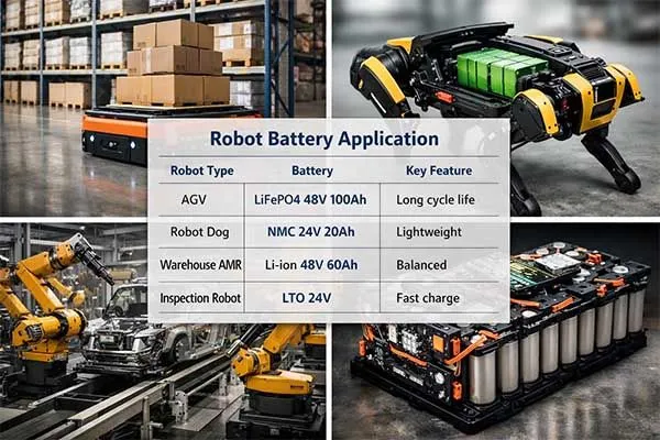 robot battery application