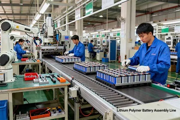 lipo battery assembly line