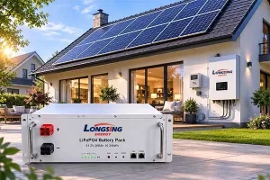 custom wall mounted solar battery system from long sing energy