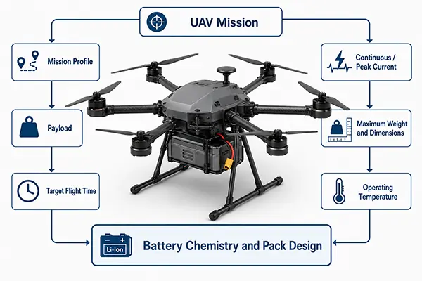 Simulated UAV flight-load profile for drone battery pack testing