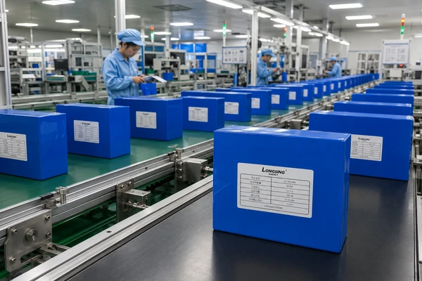 Lithium battery pack production and quality-control workflow