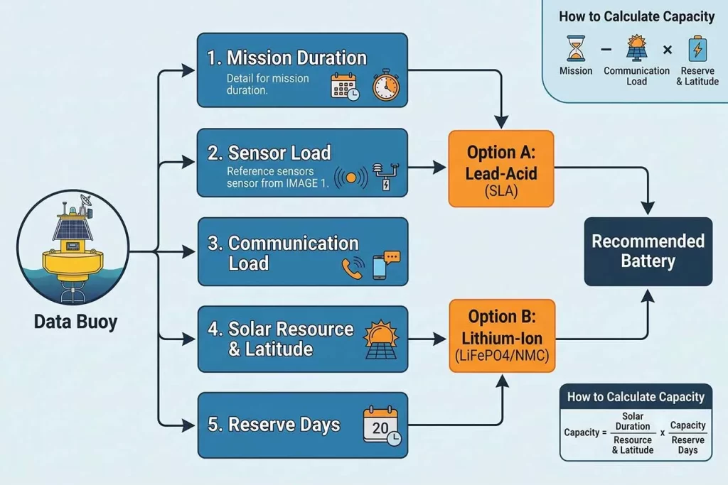 How to Select a Data Buoy Battery under data buoy controllers