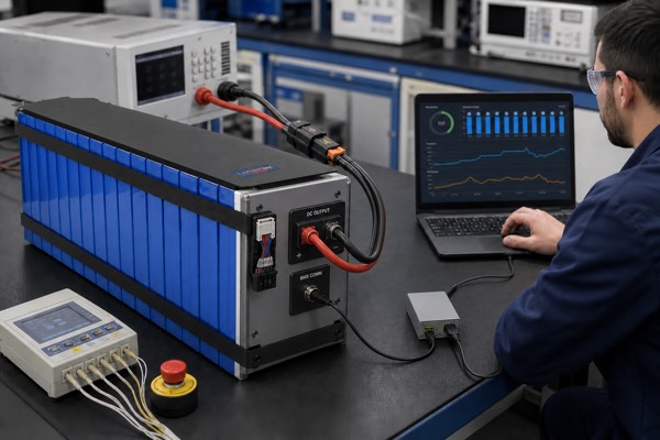 Smart BMS monitoring and testing for agricultural robot lithium battery packs