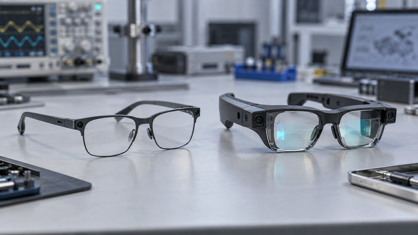 Lightweight AI glasses and display-based AR glasses requiring different battery strategies